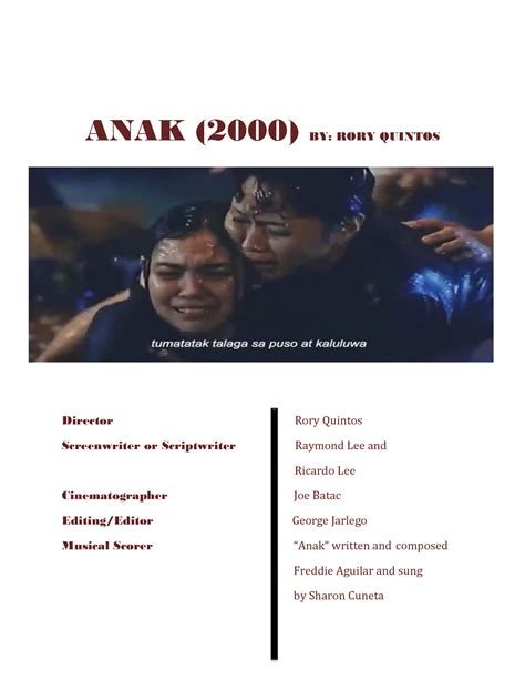 summary of anak by rory quintos